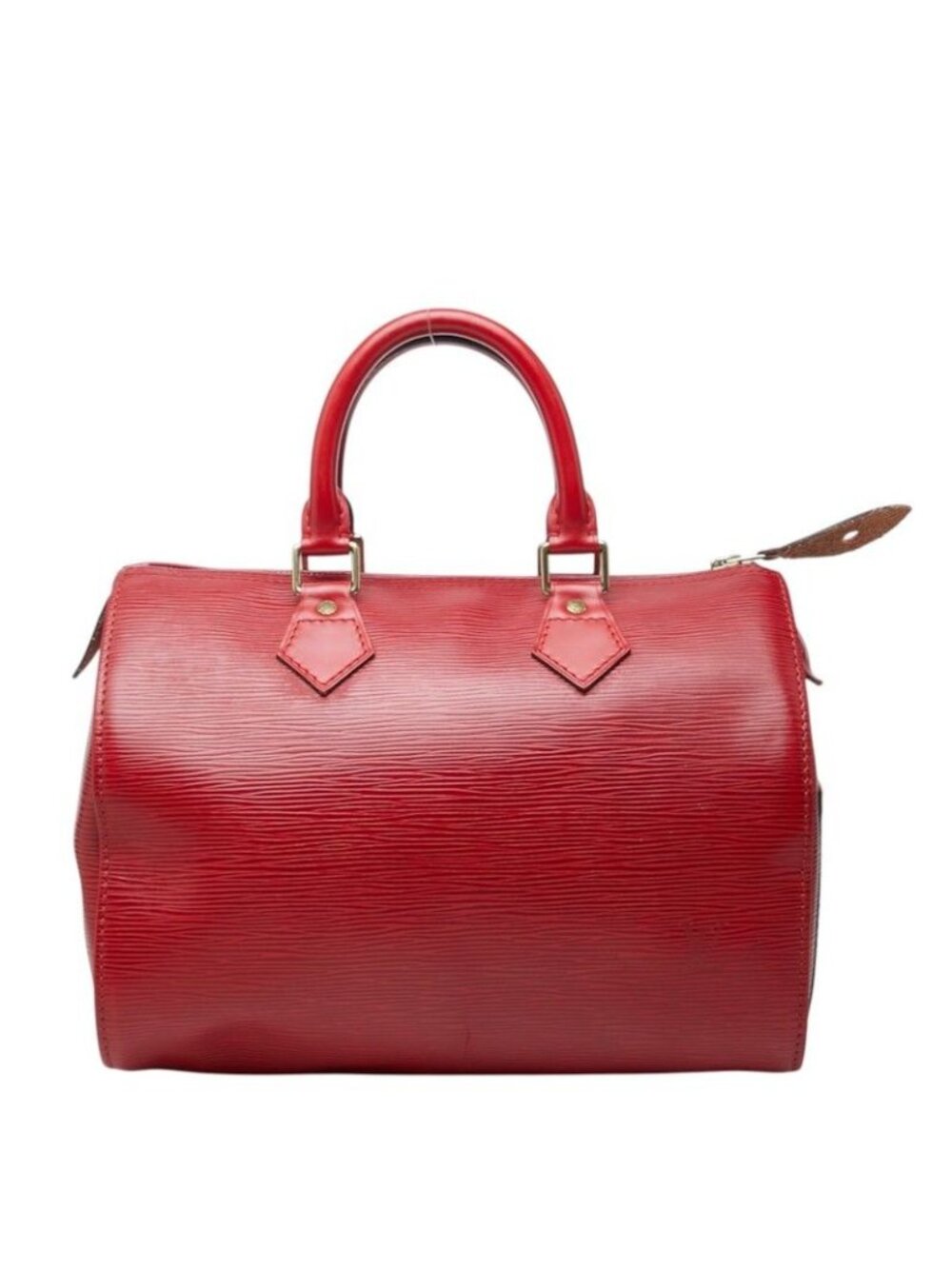 Louis Vuitton Epi Speedy 25 Handbag Castian Red Leather